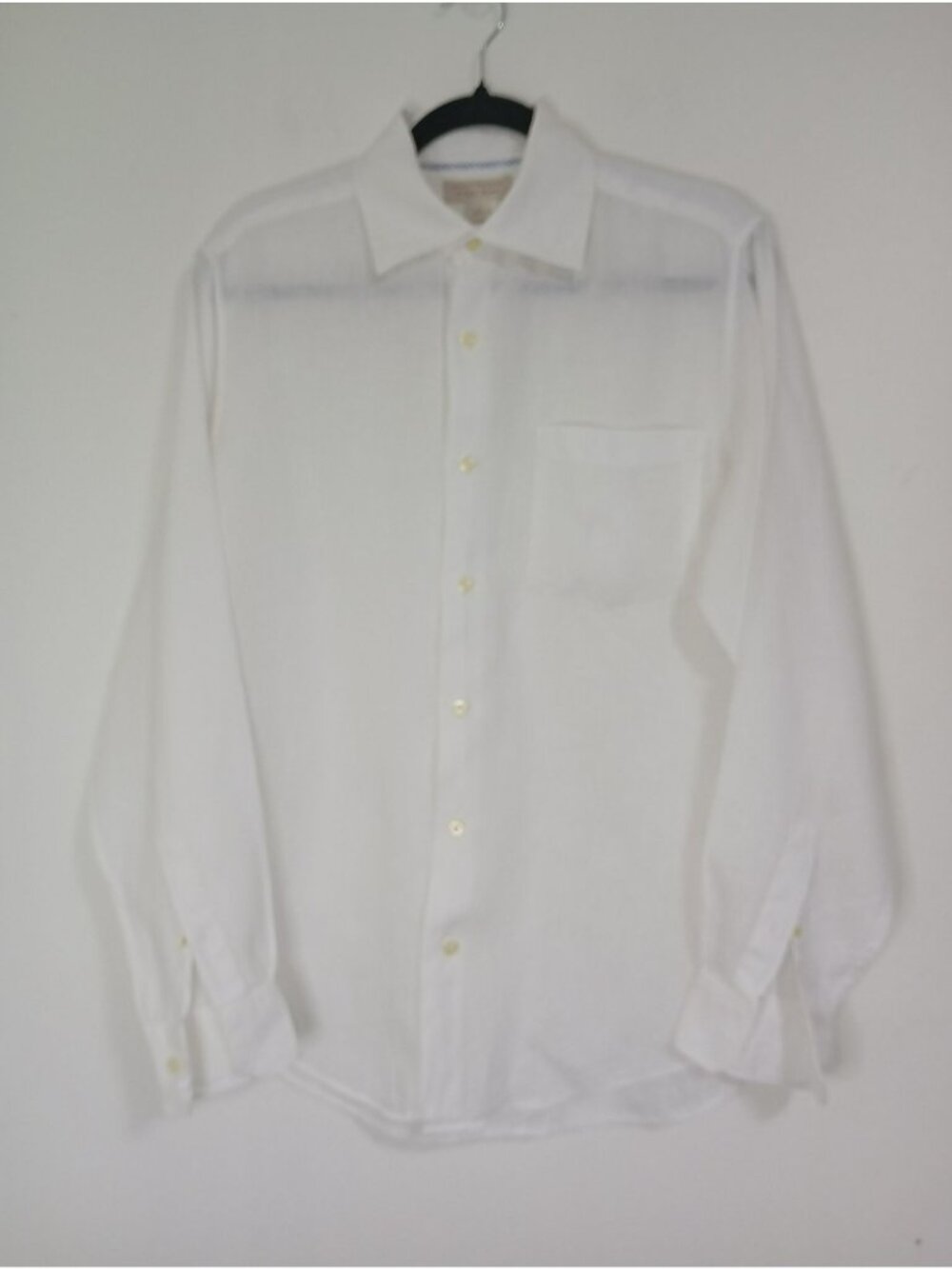 Banana Republic 100% Linen White Button-Up Shirt Small Summer Resort